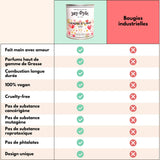 Bougie Artisanale Rose – Elégance Romantique