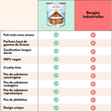 Bougie Artisanale Gui – Elégance végétale hivernale