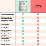 Bougie Artisanale Rose & Violette – Tendresse Florale