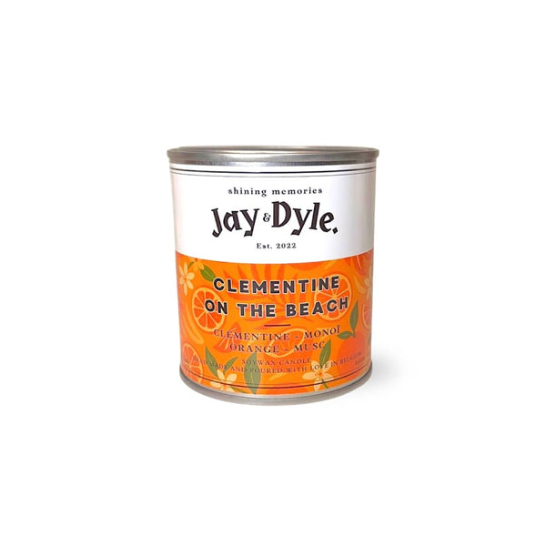 Bougie Artisanale Clémentine Orange Monoï – Soleil Juteux et Fruité