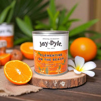 Bougie Artisanale Clémentine Orange Monoï – Soleil Juteux et Fruité